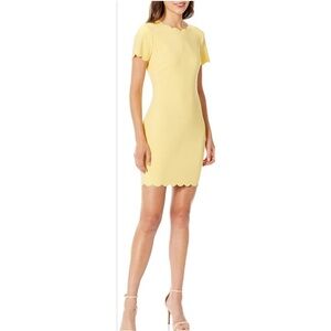 REVOLVE LIKELY Manhattan Body Con
Scalloped Short Sleeve Sheath Dress size 10